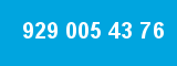 929 005 43 76 929 005 43 76